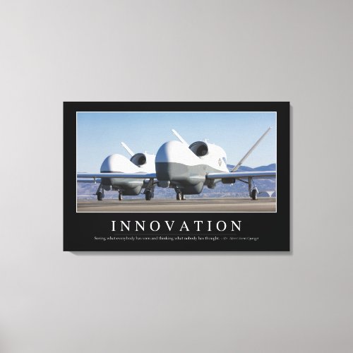 Innovation Inspirational Quote 2 Canvas Print