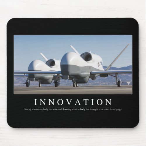 Innovation Inspirational Quote 2 Mouse Pad