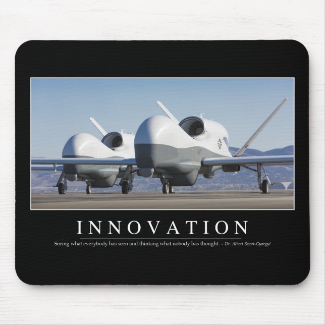 Innovation: Inspirational Quote 2 Mouse Pad (Front)