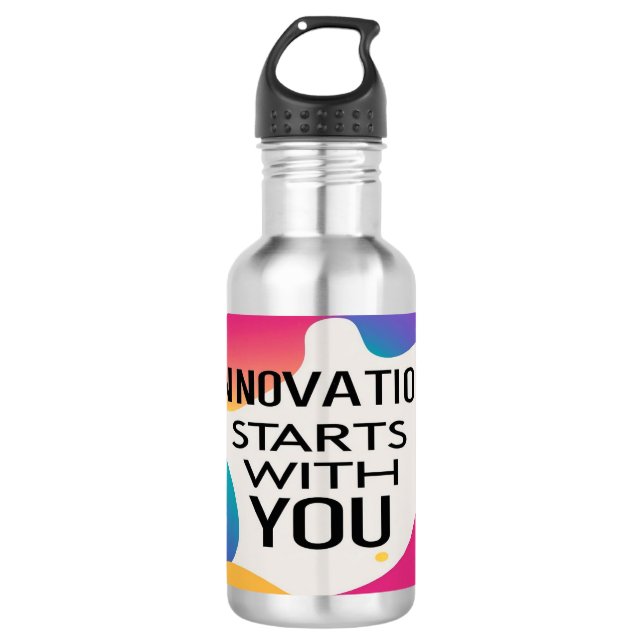 Innovation Starts With You water bottle (Front)