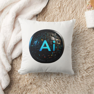 "Innovative AI Vision" Throw Pillow