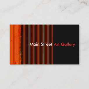 Innovative Hip Stripes and Splashes Abstract Business Card