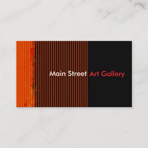 Customizable Abstract Art Gallery Business Cards