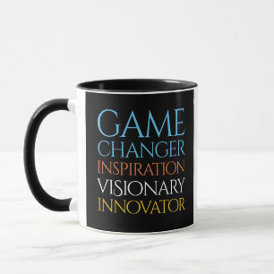 Innovator Gamechanger Visionary Creative Tag Cloud Mug