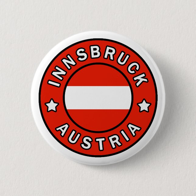 Innsbruck Austria Button (Front)