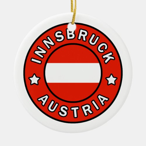 Innsbruck Austria Ceramic Ornament