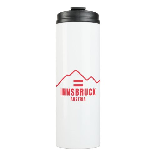 Innsbruck Austria Flag Mountain Thermal Tumbler