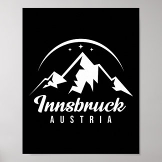 Innsbruck Austria Ski Resort Skiing Snowboarding S Poster