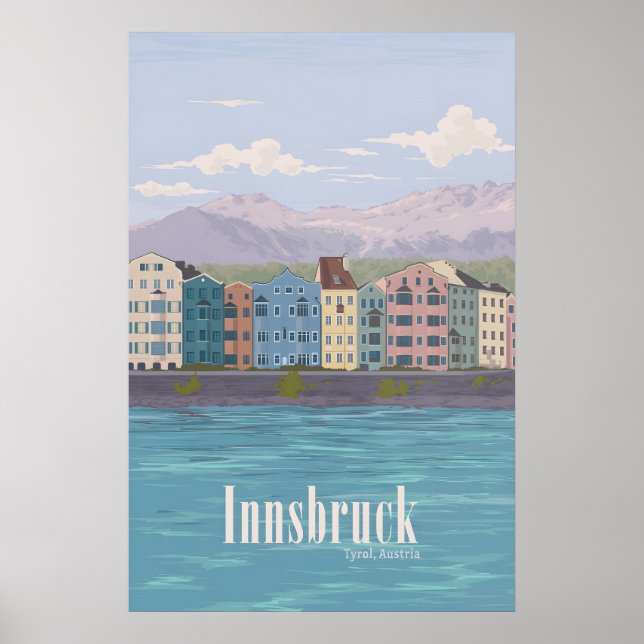 Innsbruck Austria Travel Poster (Front)