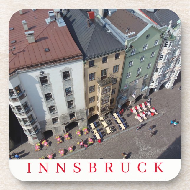 Innsbruck buildings view coasters (Front)