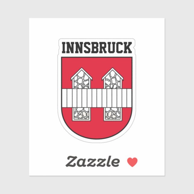 Innsbruck coat of arms - AUSTRIA Sticker (Sheet)