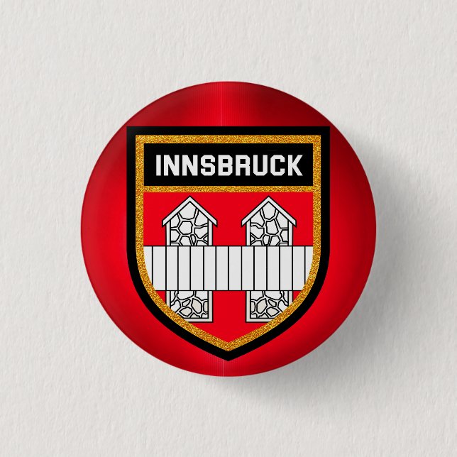 Innsbruck Flag Pinback Button (Front)