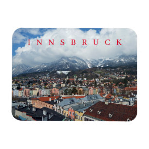 Innsbruck panoramic view fridge magnet