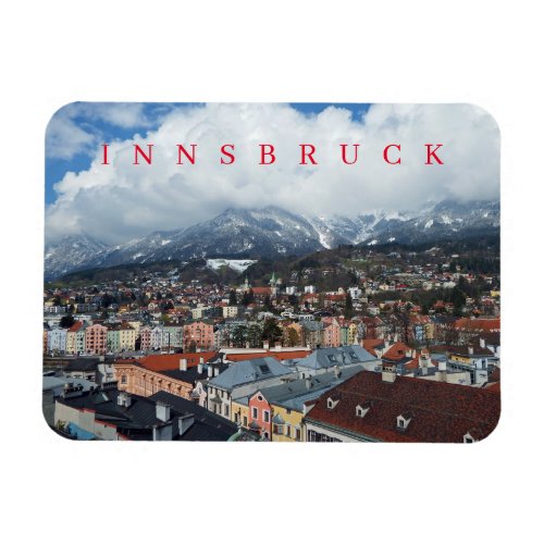 Innsbruck panoramic view fridge magnet
