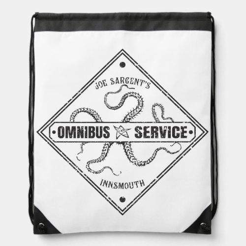 Innsmouth Bus Service Joe Sargent Drawstring Bag