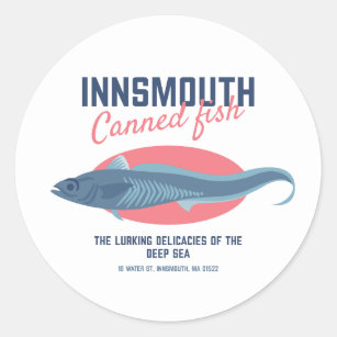 Innsmouth Canned Fish Lovecraftian Classic Round Sticker