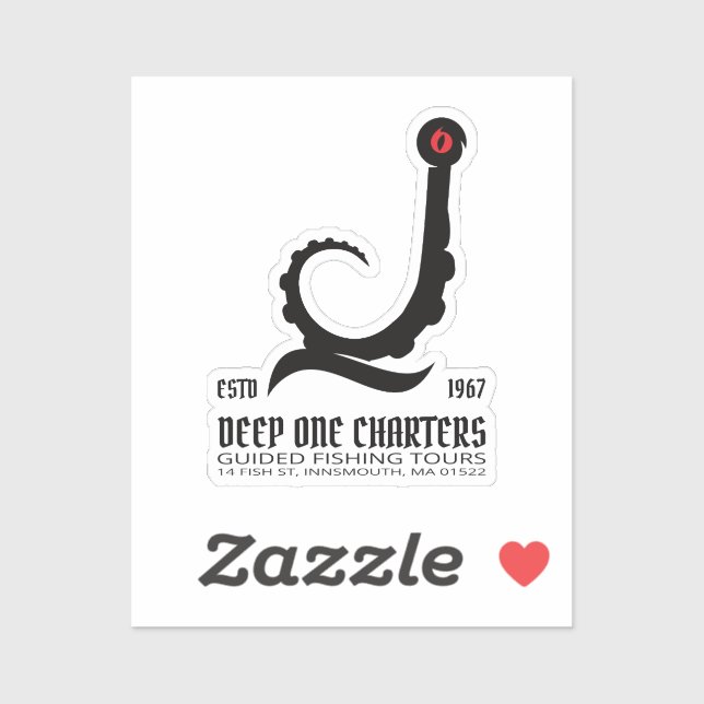 Innsmouth Fishing Tours Cthulhu Lovecraft Sticker (Sheet)