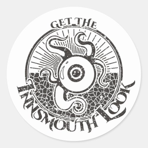 Innsmouth Look Tentacle Lovecraftian Classic Round Sticker