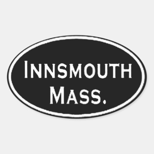 Innsmouth Mass Oval Sticker