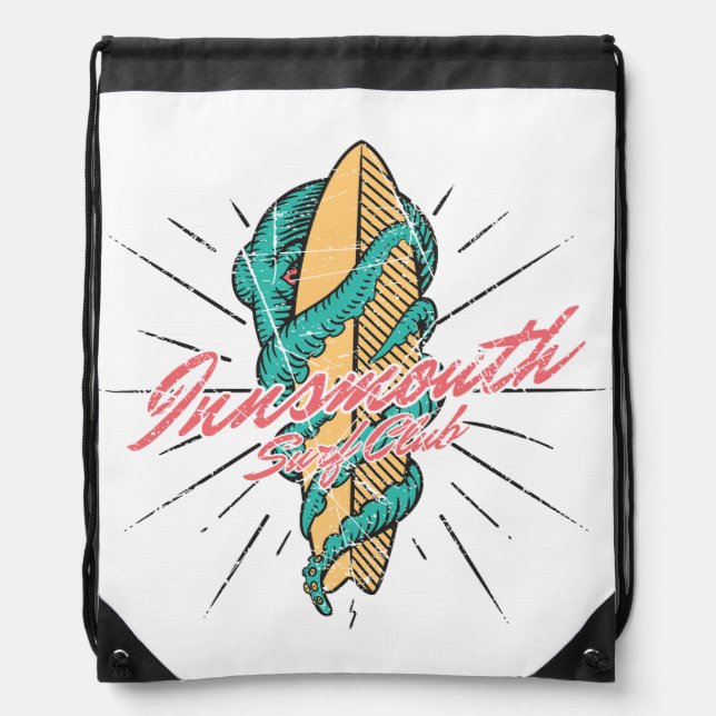 Innsmouth Surf Club Drawstring Bag (Front)