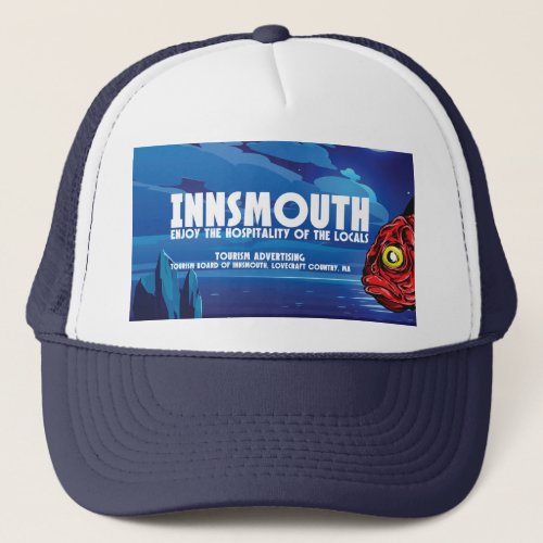 Innsmouth Vintage Travel Poster Lovecraft Trucker Hat