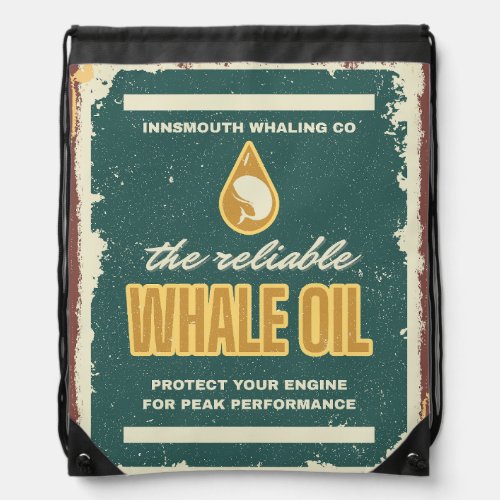 Innsmouth Whale Oil Lovecraft Drawstring Bag