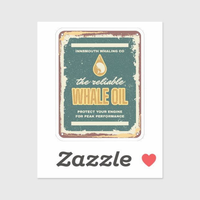 Innsmouth Whale Oil Lovecraft Sticker (Sheet)