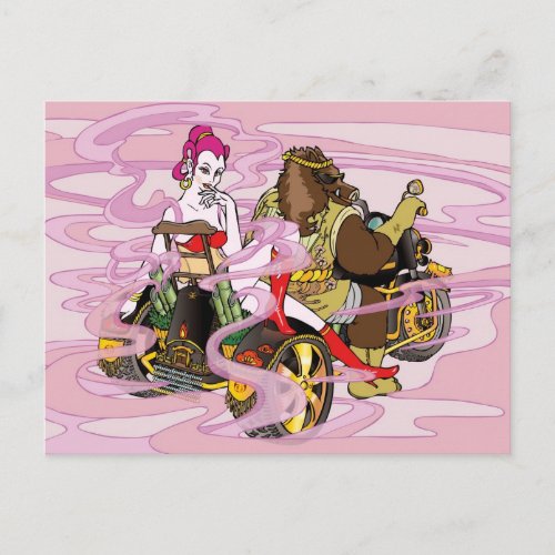 goddess benten trike boar wild rider イノシシ トライク ライダー 弁天 lady asia asian oriental japan beauty 自然 動物