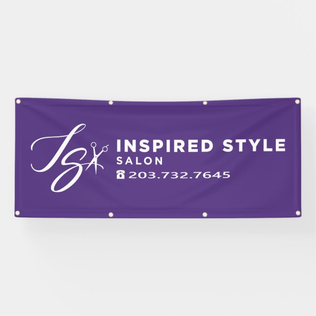 Inpired Style Salon Purple Banner (Horizontal)