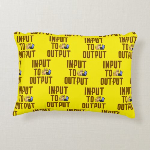 Input to Output Accent Pillow