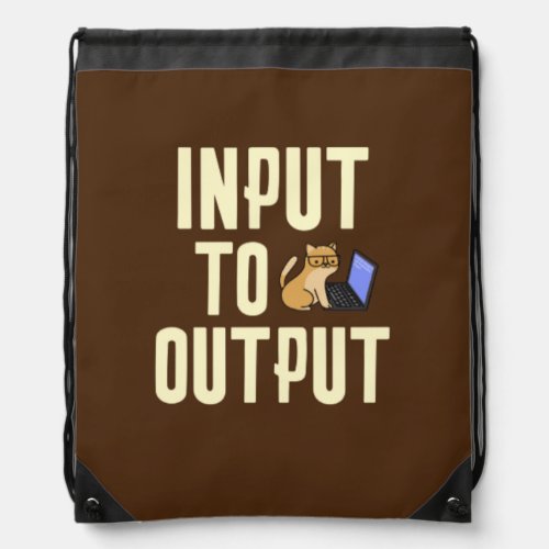 Input to Output Drawstring Bag