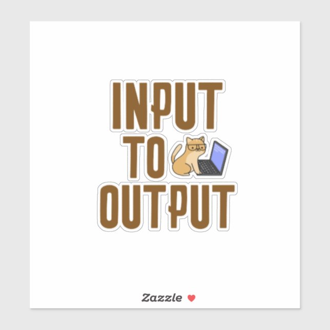 Input to Output Sticker (Sheet)