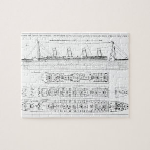 Inquiry into the Loss of the Titanic: Cross sectio Jigsaw Puzzle