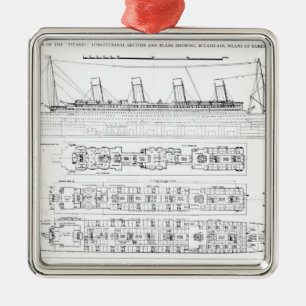 Inquiry into the Loss of the Titanic: Cross sectio Metal Ornament