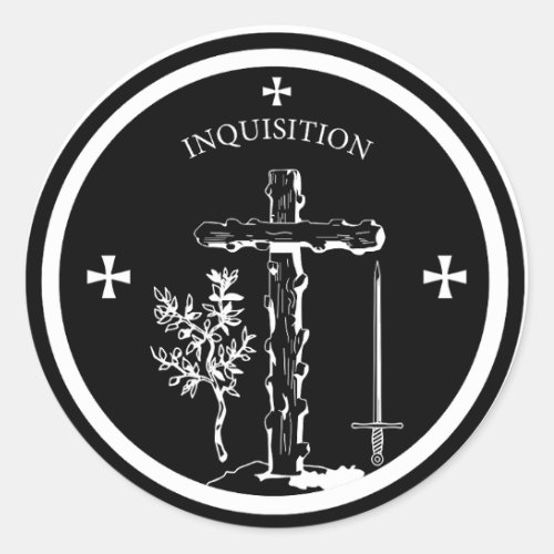 INQUISITION LOGO CLASSIC ROUND STICKER