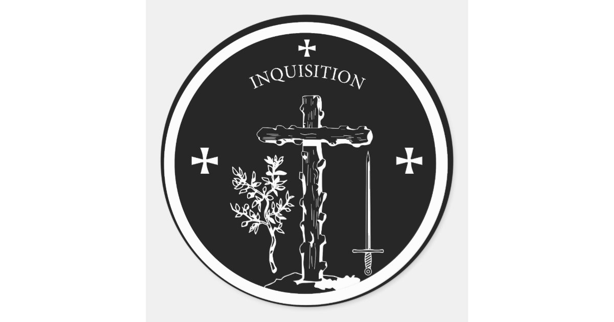 INQUISITION LOGO CLASSIC ROUND STICKER | Zazzle