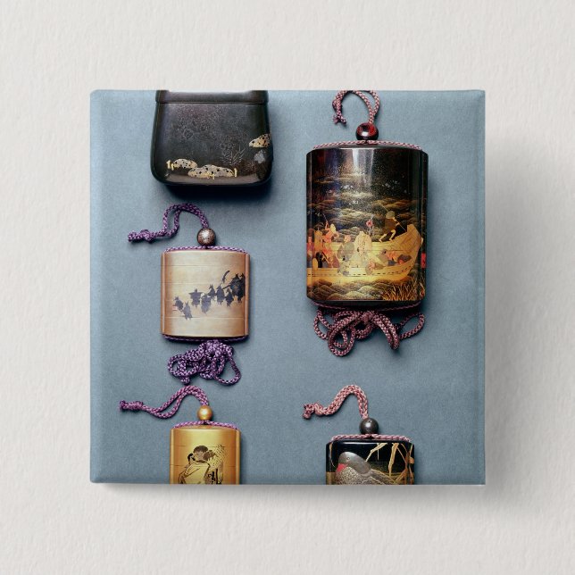 Inro and tobacco pouch button (Front)