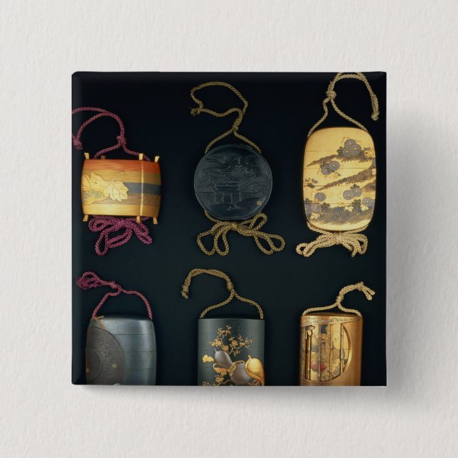 Inro Cases, 19th century Button (Front)