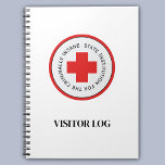 Insane Asylum Halloween Visitor Log Sign In Notebook at Zazzle