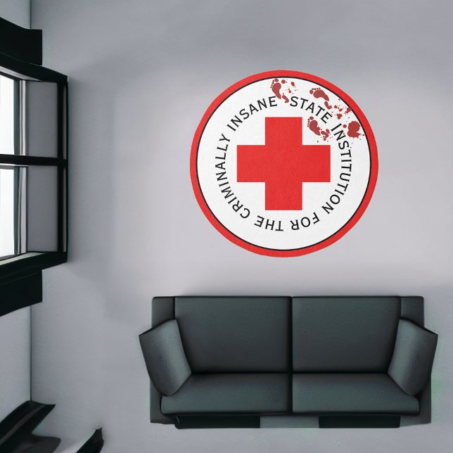 Insane Asylum Psych Hospital Blood Spatter Rug (Creator Uploaded)