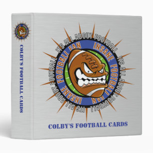  Pizza Doodle Game Card Holder Binder, Football Card