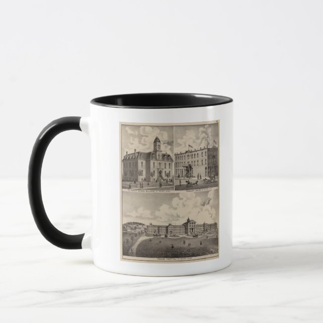 Insane Hospital, Public School Building, Minnesota Mug (Left)