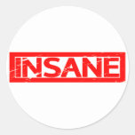 Insane Stamp Classic Round Sticker