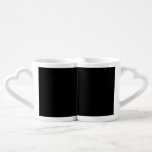 Insanely Black (Blackest Black) CUSTOMIZABLE Coffee Mug Set<br><div class="desc">The Insanely Black Lovers Mug is a tribute to love, passion, and romance. This exquisite mug exudes timeless charm and sophistication. It also makes you two as a couple stand out. While every other couple might choose a red, pink, or any color for their lover's mug, you chose Insanely Black,...</div>