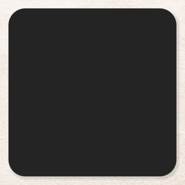 Insanely Black CUSTOMIZABLE Paper Coasters (Front)