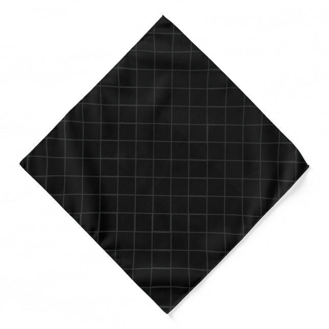 Insanely Black Pattern Bandana (Front)