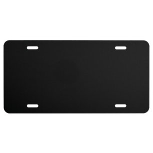 Insanely Black (The Blackest Black) CUSTOMIZABLE License Plate