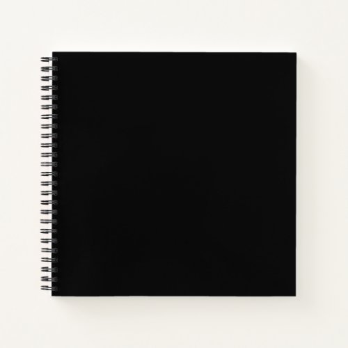 Insanely Black The Blackest Black Square  Notebook