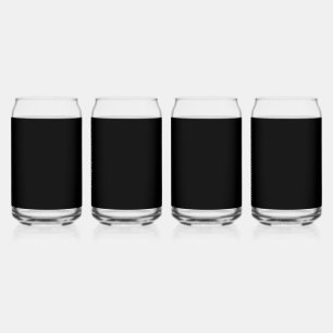 Insanely Black (The Darkest Black) Beer Can Glass