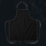 Insanely Black (The Darkest Black) CUSTOMIZABLE Apron<br><div class="desc">Are you ready to take your kitchen to new heights? Say goodbye to wet shirts every time you wash dishes. Presenting the Insanely Black Apron, a kitchen essential that combines style, functionality, and sophistication. Whether you're a seasoned chef, an aspiring home cook, or just someone who loves to eat and...</div>